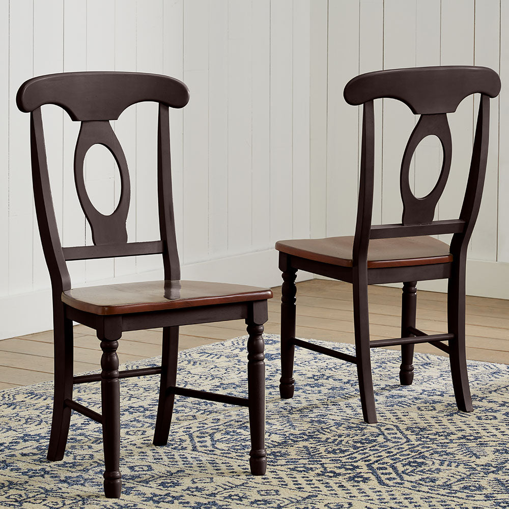 British Isles Dining Napoleon Sidechair W/ Wood Seat