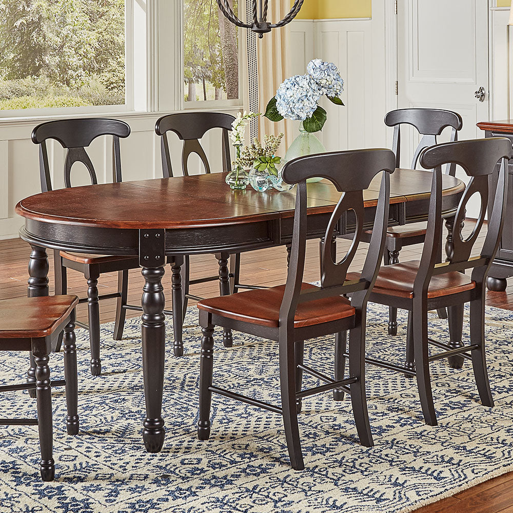 British Isles Dining Leg Table W/2-12 Leaves