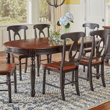 British Isles Dining Leg Table W/2-12 Leaves