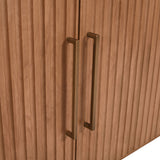 Breck - Curved Accent Cabinet - Brown