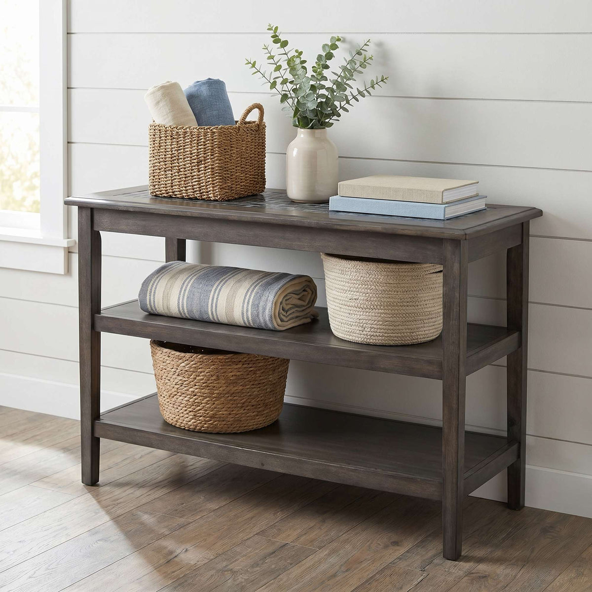 Grey Mosaic Sofa Table