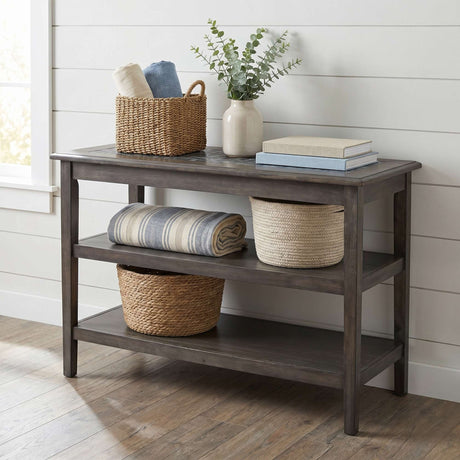 Grey Mosaic Sofa Table
