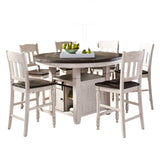 Madison County - Round Counter Set With Slatback Stools