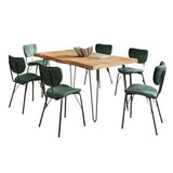 Nature's Edge - 7 Piece Upholstered Dining Set - Natural
