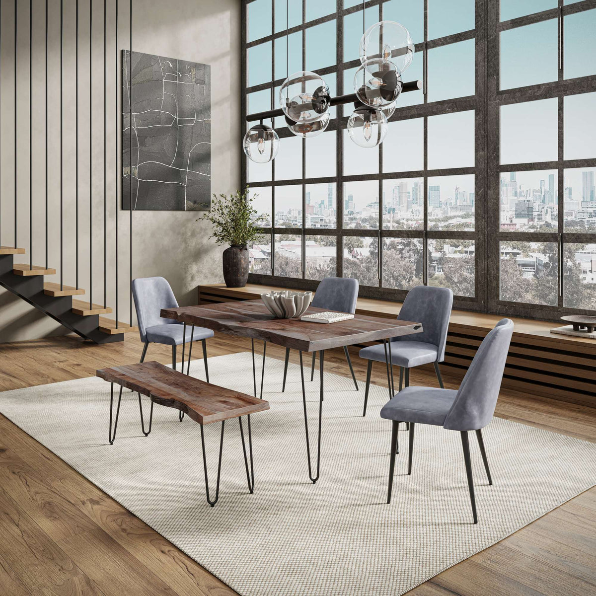 Nature's Edge - Dining Table - Slate