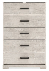 Shawburn - Whitewash - Five Drawer Chest