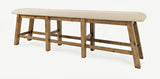 Telluride - Counter Bench - Driftwood Gray / Beige