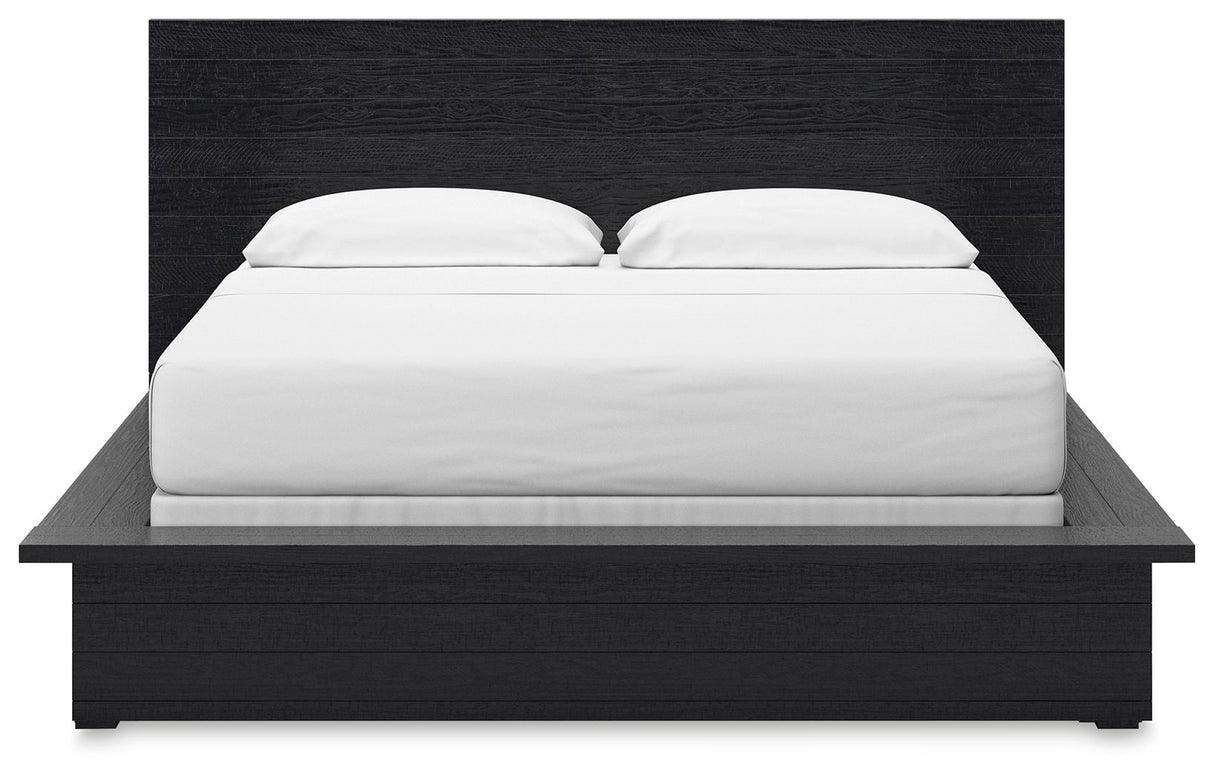 Londer - Black - California King Panel Bed