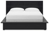 Londer - Black - California King Panel Bed