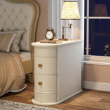Narrow 2 Drawer End Table