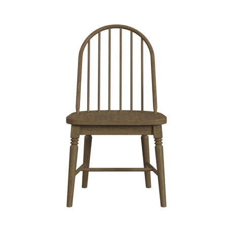 Heritage - Windsor Side Chair (Set of 2) With Leveler - Oak Brown