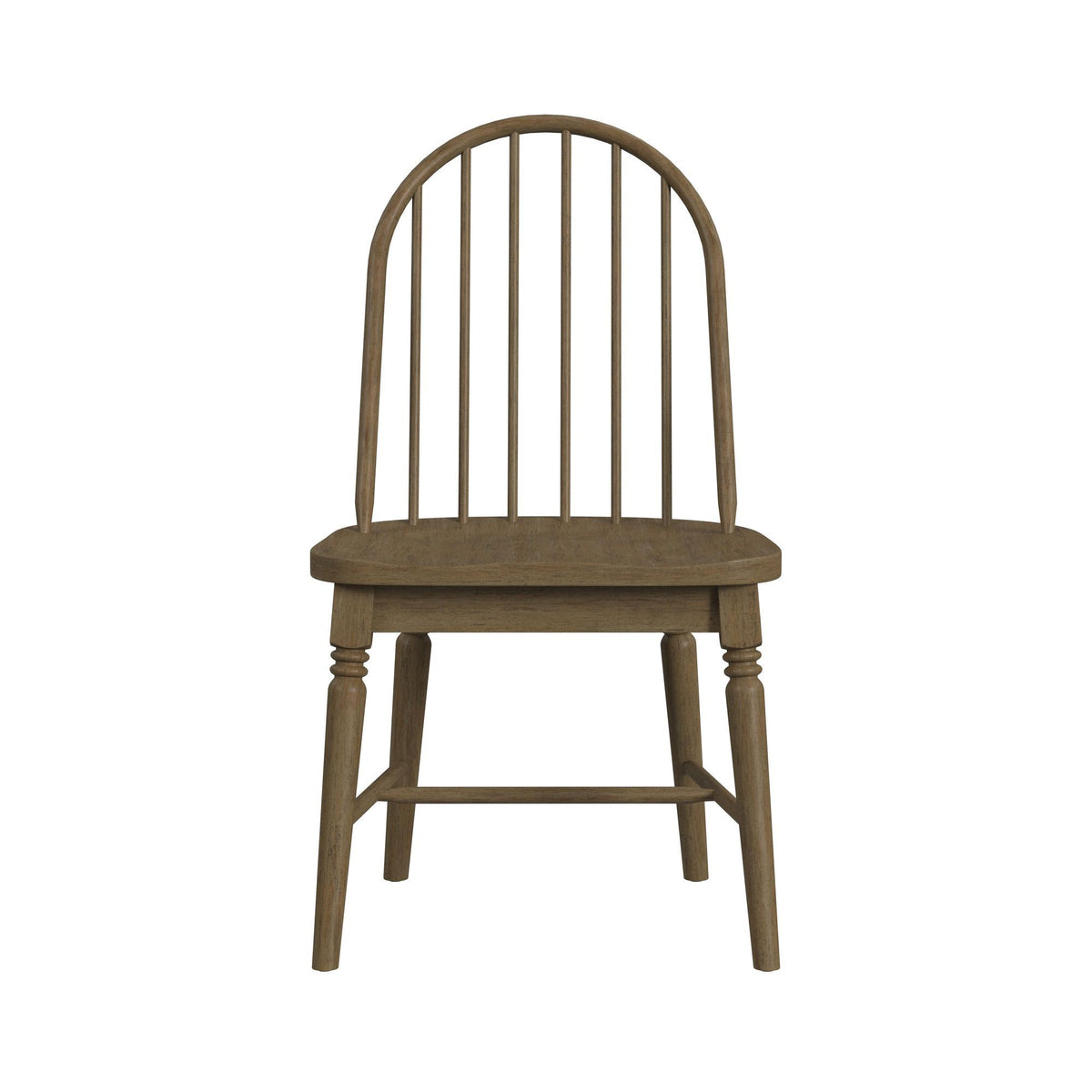 Heritage - 5 Piece Standard Height Dining Set (Round Table And Four Oak Brown Chairs) - Oak Brown And Black