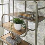 Jaddon - Brown / Antique Silver - Bookcase