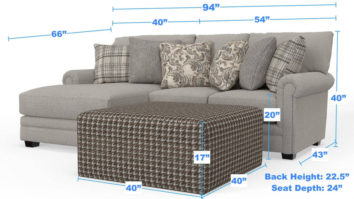 Livingston - Sectional With Comfort Coil Seating And Accent Pillows