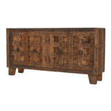 Colton - 4 Drawer Reclaimed Accent Cabinet - Dark Brown