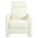 Push Back Recliner Armchair Upholstered Recliner Chair Single Sofa With Adjustable Backrest