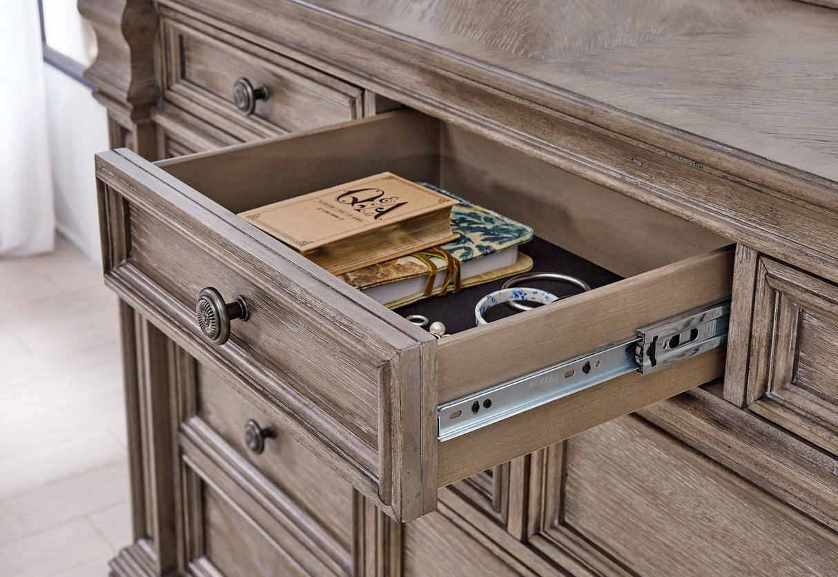 Blairhurst - Dresser And Mirror - Light Grayish Brown