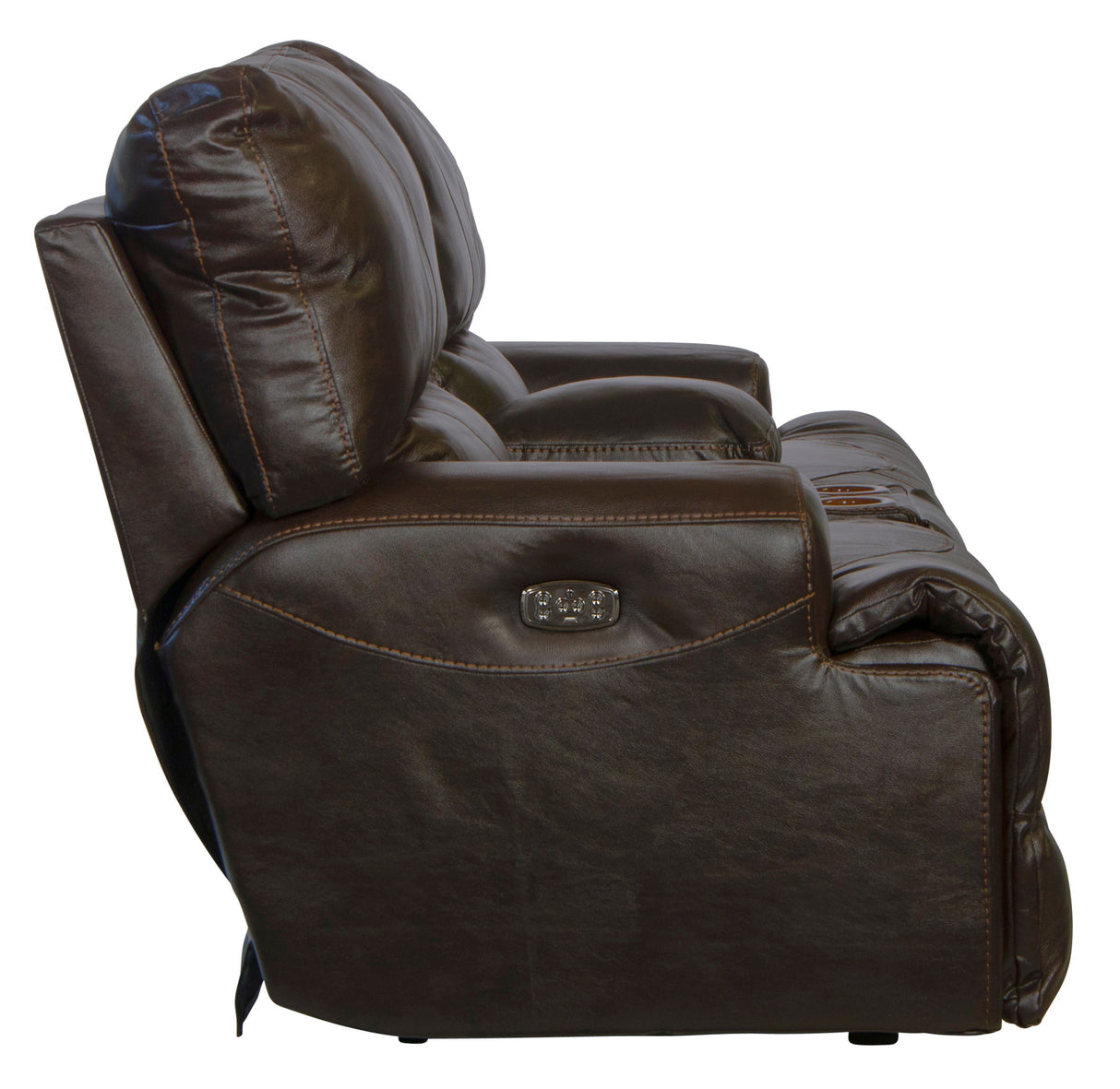 Wembley - Power Headrest With Lumbar Lay Flat Reclining Console Loveseat