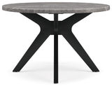 Glinari - 5 Pc. - Dining Room Table, 4 Side Chairs - Taupe / Black