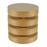 Brix Round End Table - Espresso