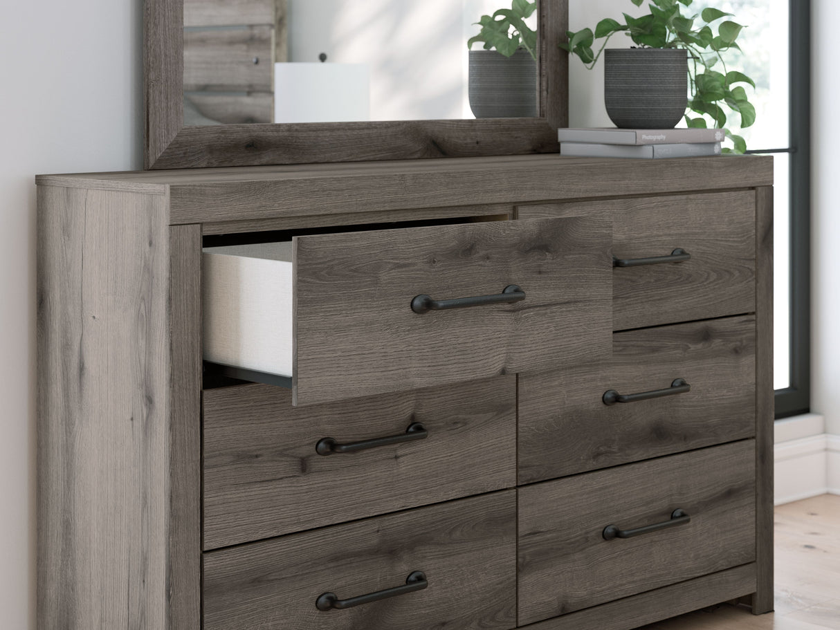 Graystorm - Brown Gray - Dresser And Mirror