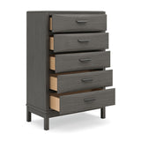 Mazing - Five Drawer Chest - Gray