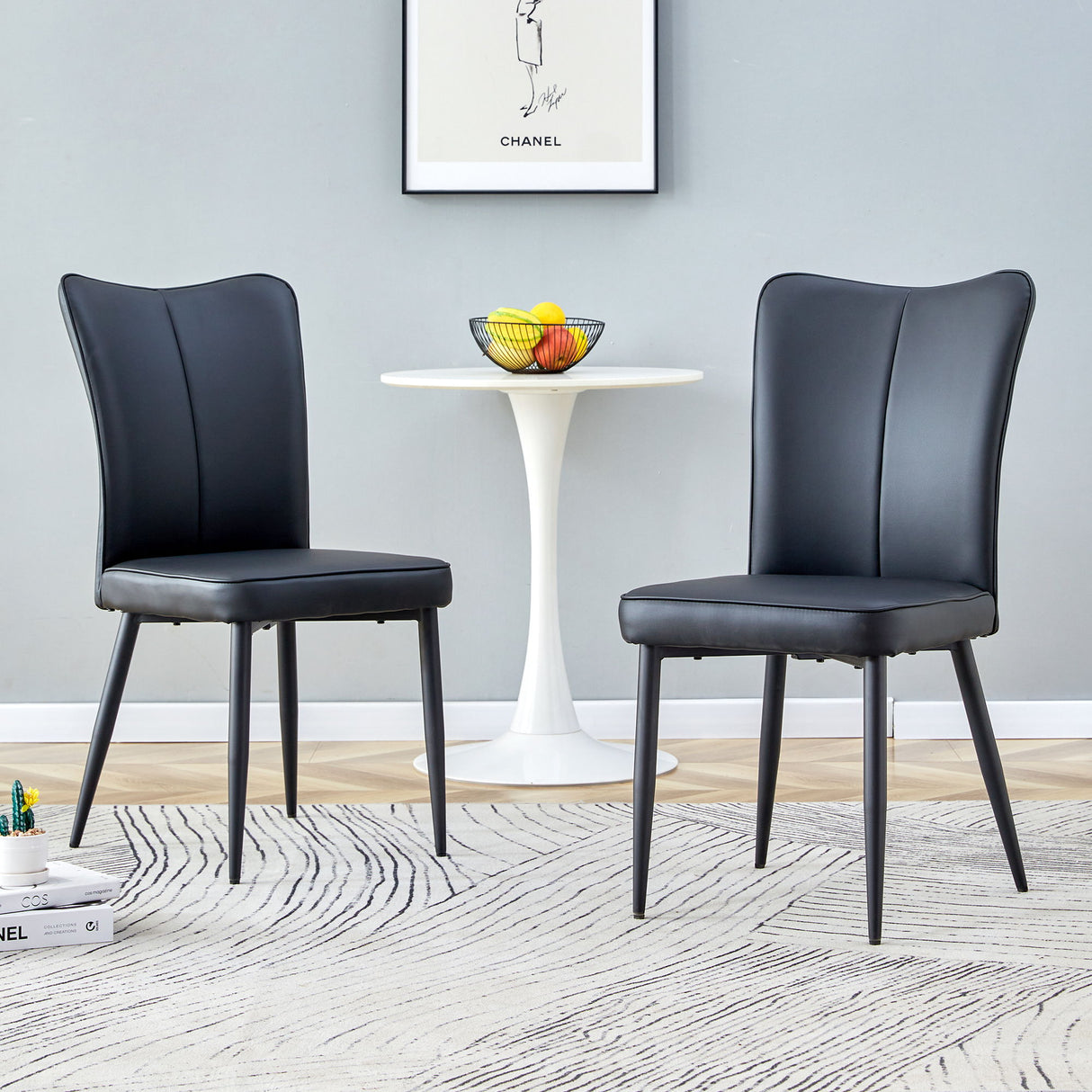 Minimalist Style Minimalist Dining Chairs With Metal Legs