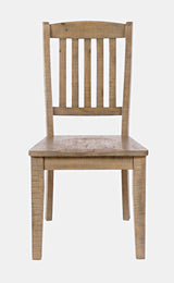 Carlyle Crossing - Slatback Chair (Set of 2) - Distressed Medium Brown