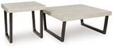 Westenfort - Espresso / Gray - Occasional Table Set (Set of 2)