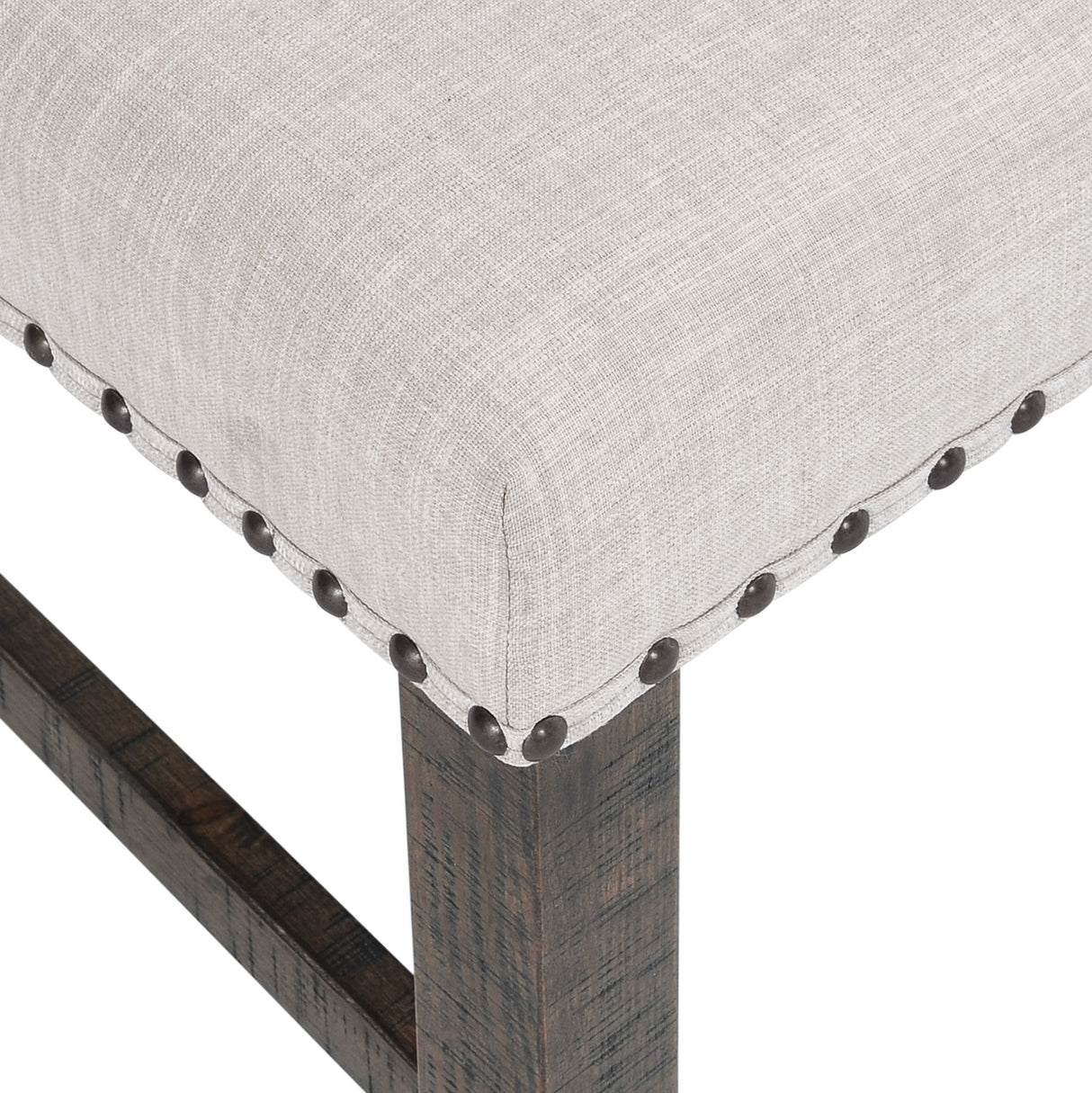 Willow Creek - Slatback Chair (Set of 2) - Distressed Dark Brown / Beige