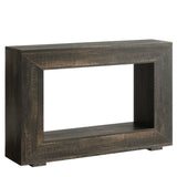 Narrow Entryway Storage Console Table With Open Shelf