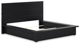 Londer - Black - California King Panel Bed