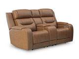 Knightington - Power Reclining Loveseat With Audio Seating