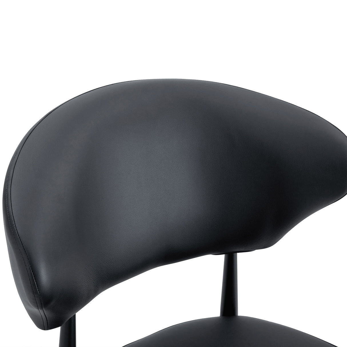 Minimalist Ergonomic Dining Chair With Curved Backres (Set of 4)