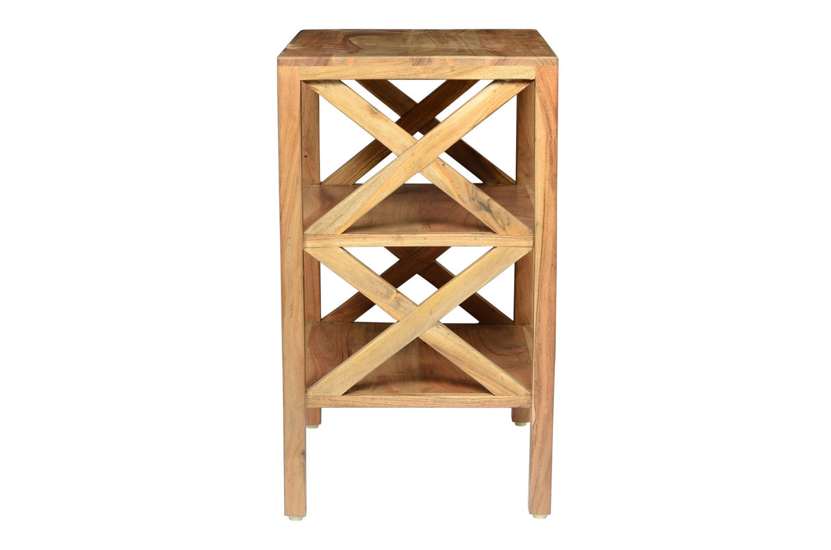 Global Archive - Dylan X Side Accent Table - Natural