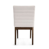 Upholstered Dining Chairs With Rubber Legs (Set of 2)