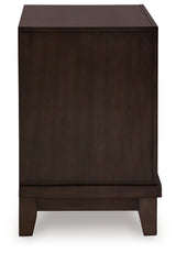 Neymorton - Dark Grayish Brown - Two Drawer Night Stand