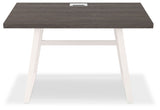 Dorrinson - White / Black / Gray - Home Office Desk