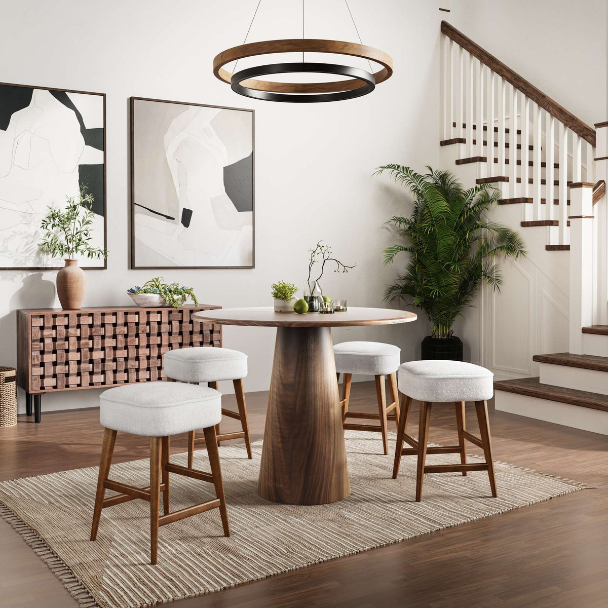 Nash Round Pedestal Counter Table