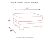 Tracling - Oversized Accent Ottoman - Slate