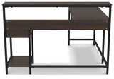 Camiburg - Warm Brown - L-Desk with Storage