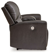 Boxmere - Storm - Dbl Power Reclining Loveseat with Console