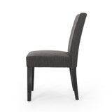 Contemporary Dining Chair With Upholstered Seating And Tapered Legs