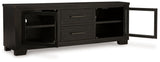 Galliden - Extra Large TV Stand - Black