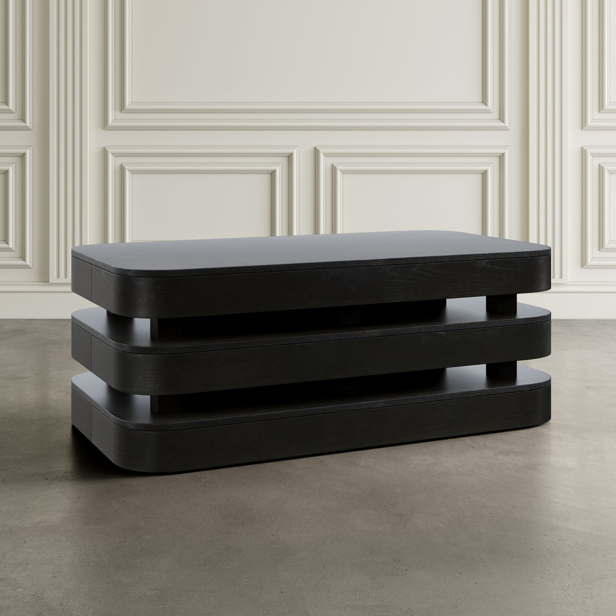 Brix Rectangular Cocktail Table w/Casters