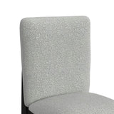 Portland - Square Back Fabric Barstool (Set of 2) - Gray / Black