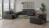Ferrara - Power Adjustable Headrest Power Recliner Sofa With Zero Gravity - Black