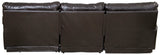 Como - 3 Piece Italian Leather Match Reclining Sofa