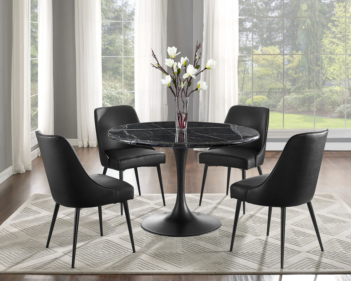 Colfax - Dining Set With Black Table