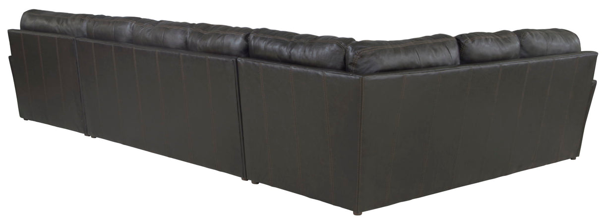 Denali - Italian Leather Match Sectional